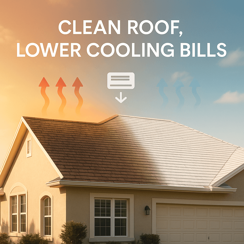 Does Roof Cleaning Lower Cooling Bills in Florida?