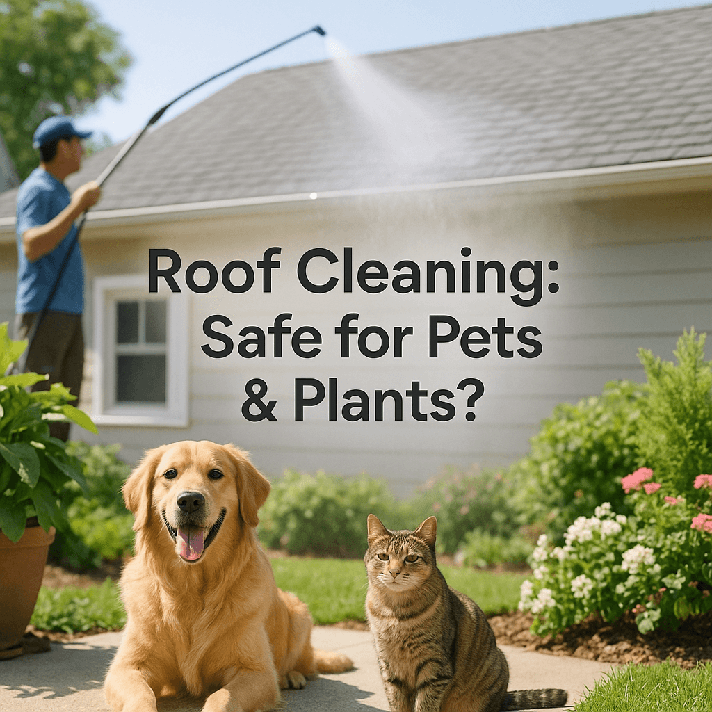 Is Roof Cleaning Safe for Pets and Plants?