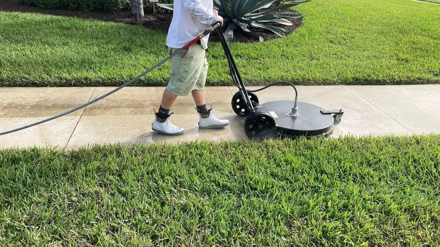Sidewalk Pressure Washer Naples FL — Wash & Glow 2 - Year Guarantee
