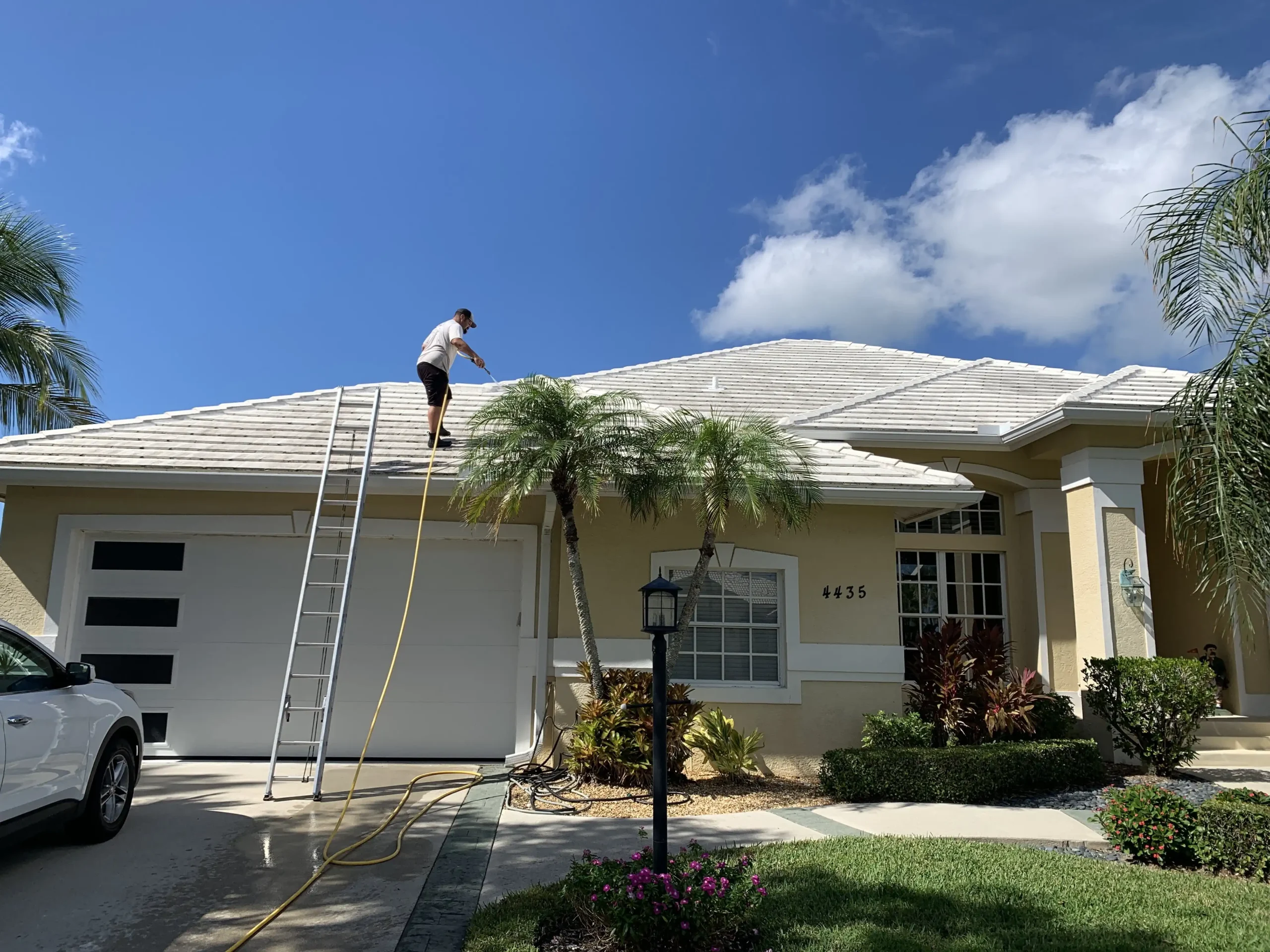 Soft Wash Roof Cleaning Naples FL — Wash & Glow 2 - Year Guarantee